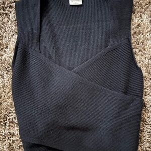 Abercrombie & Fitch Black V-Neck Sweater
